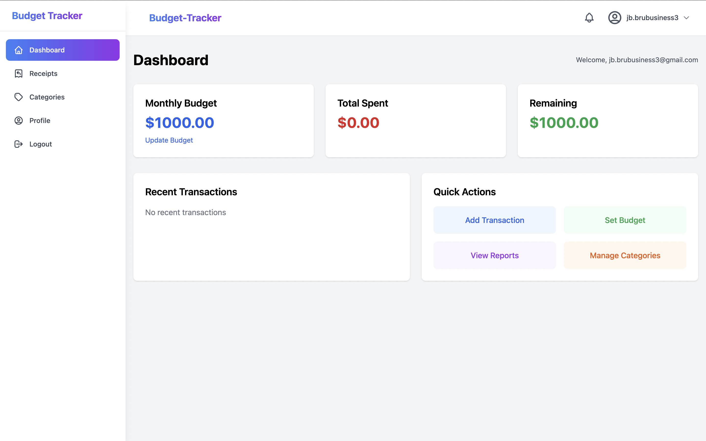 Budget Tracker
